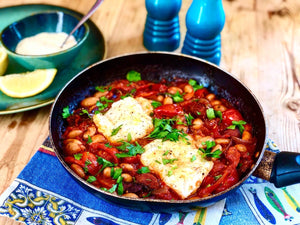 Spanish Cod, Chorizo & Cannellini Bean Stew